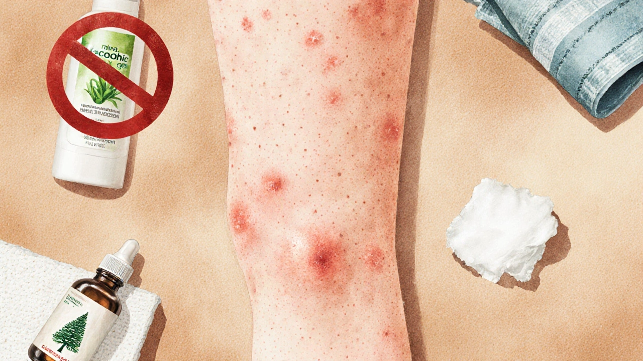 Příznaky podráždění kůže po depilaci s zakázanými a doporučenými produkty.