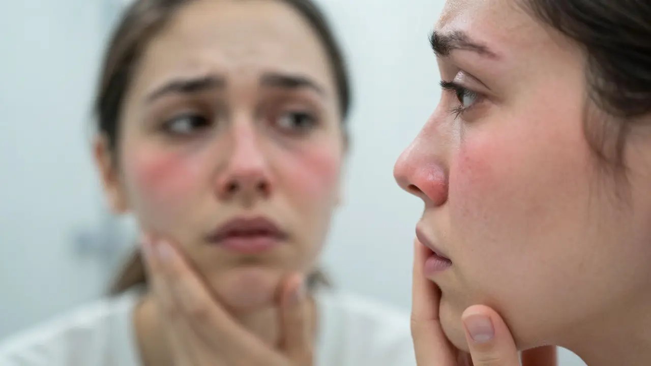 Červené fleky na obličeji: Co znamenají a jak se jich zbavit?