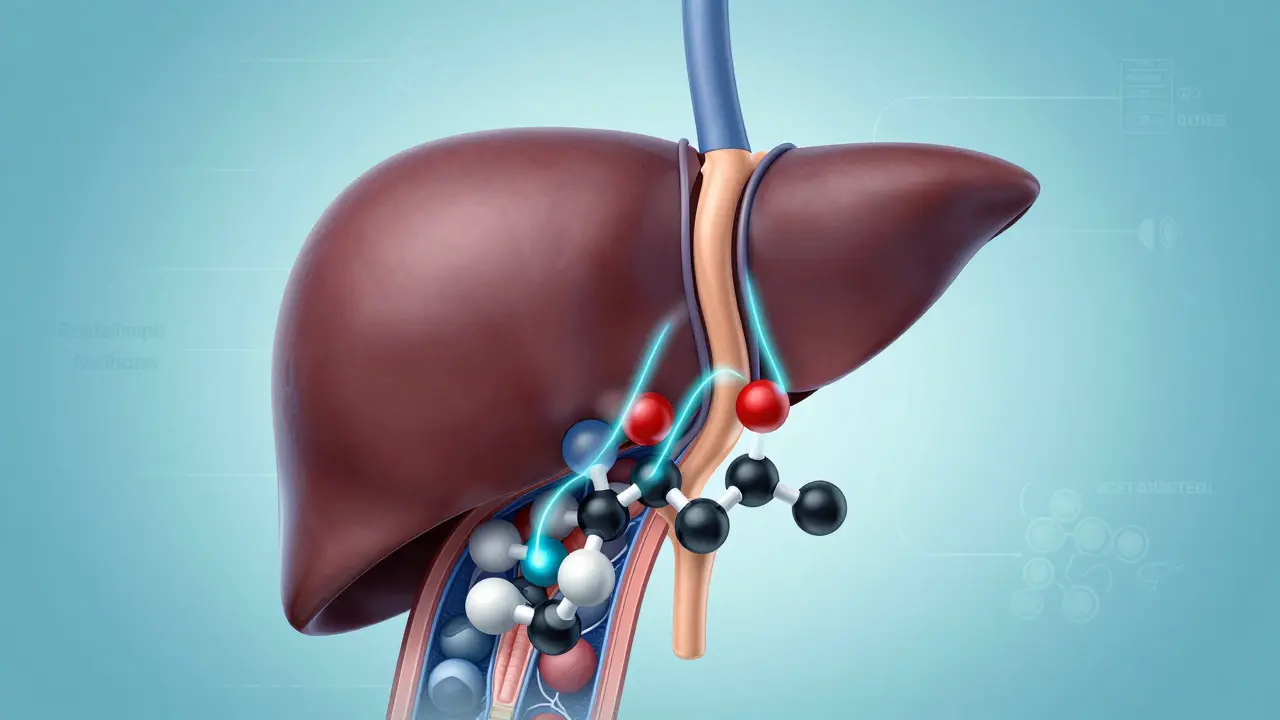 Játra zpracovávající alkohol v těle