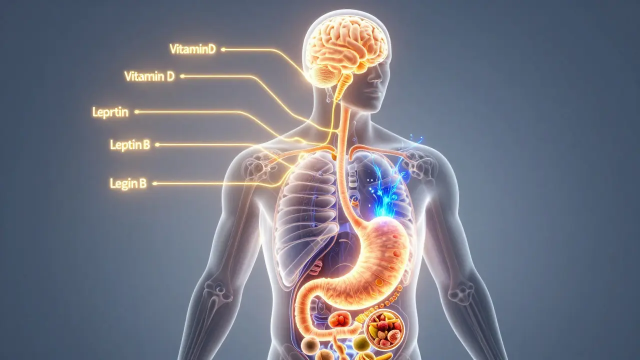 Ilustrace metabolismu s vitamínem D a B komplexem