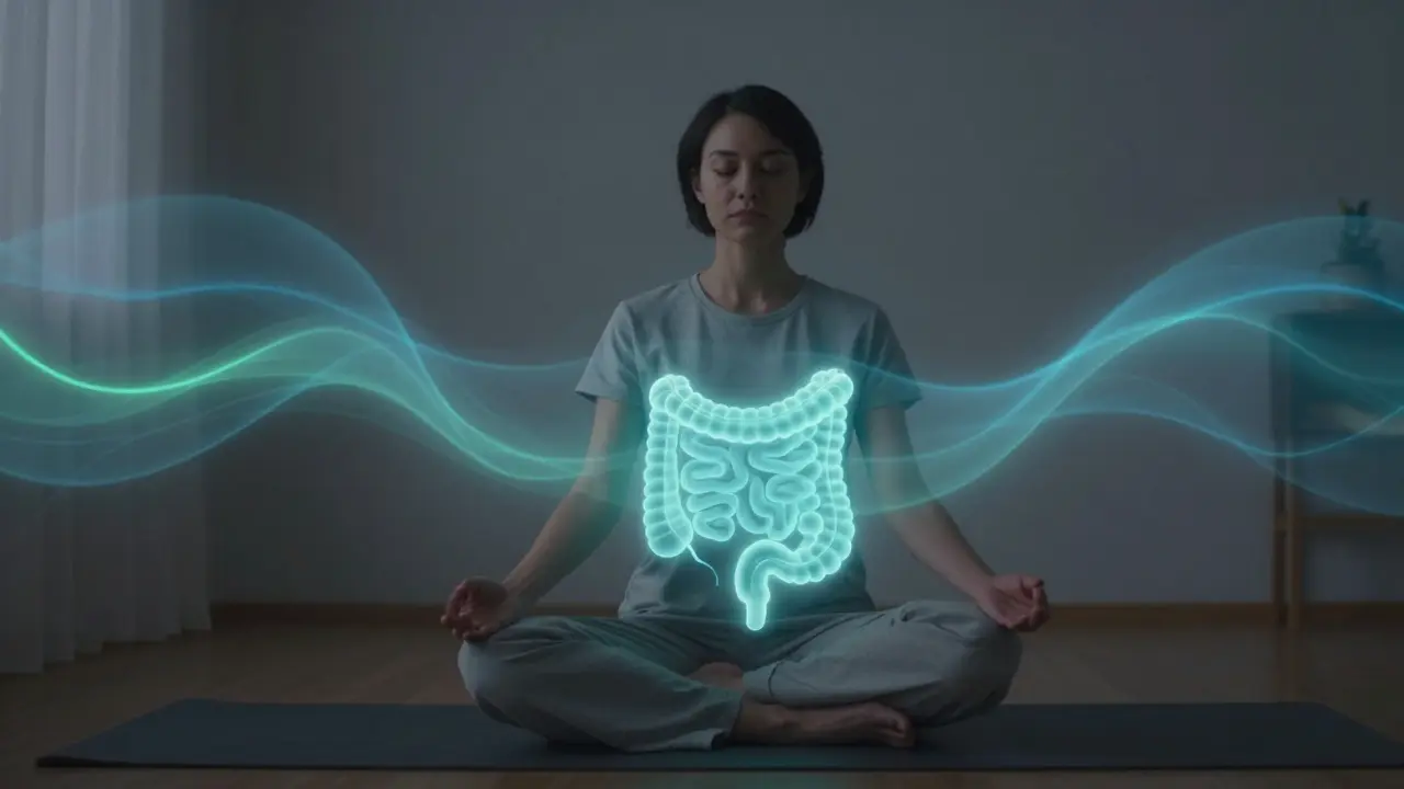 Klidná meditace podporující zdraví střev a nervové soustavy